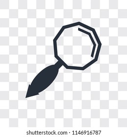 Search vector icon isolated on transparent background, Search logo concept