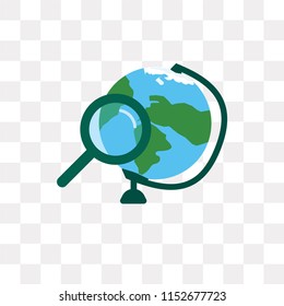 Search vector icon isolated on transparent background, Search logo concept