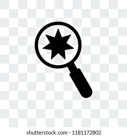 Search vector icon isolated on transparent background, Search logo concept