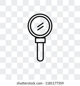 Search vector icon isolated on transparent background, Search logo concept