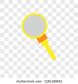 Search vector icon isolated on transparent background, Search logo concept