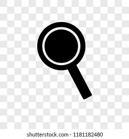 Search vector icon isolated on transparent background, Search logo concept
