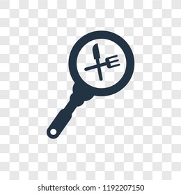Search vector icon isolated on transparent background, Search transparency logo concept