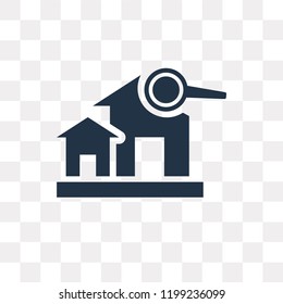 Search vector icon isolated on transparent background, Search transparency concept can be used web and mobile