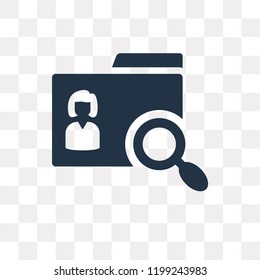 Search vector icon isolated on transparent background, Search transparency concept can be used web and mobile
