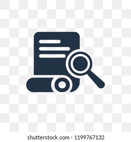 Search vector icon isolated on transparent background, Search transparency concept can be used web and mobile