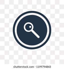 Search vector icon isolated on transparent background, Search transparency concept can be used web and mobile