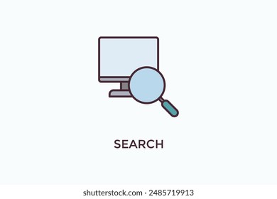 Search Vector Icon Or Logo Illustration