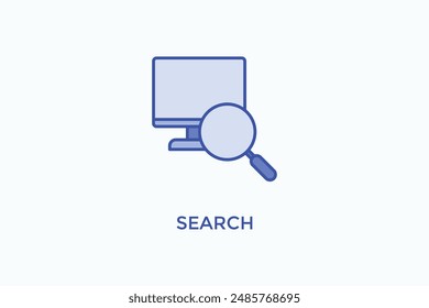 Search Vector Icon Or Logo Illustration