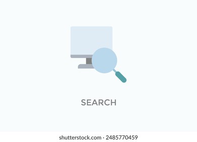 Ilustración Del Icono O Del Logotipo Del Vector De Búsqueda