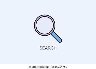 Ícone De Vetor De Pesquisa Ou Ilustração De Logotipo