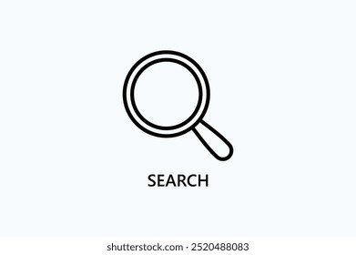 Search Vector Icon Or Logo Illustration
