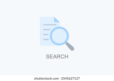 Ícone De Vetor De Pesquisa Ou Ilustração De Logotipo