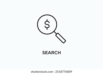 Search Vector Icon Or Logo Sign Symbol Illustration