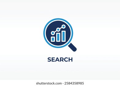 SEARCH vector, icon or logo sign isolated symbol illustration