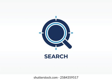 SEARCH vector, icon or logo sign isolated symbol illustration