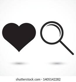 Search Vector icon . Lorem Ipsum Illustration design