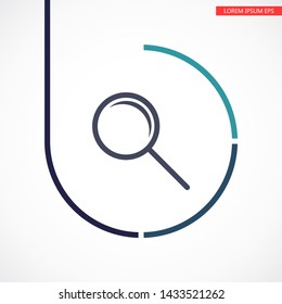 Search Vector icon . Lorem Ipsum Illustration design