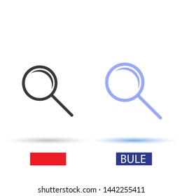 Search Vector icon . Lorem Ipsum Illustration design