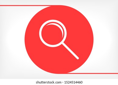 Search Vector icon . Lorem Ipsum Illustration design