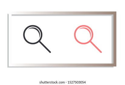 Search Vector icon . Lorem Ipsum Illustration design