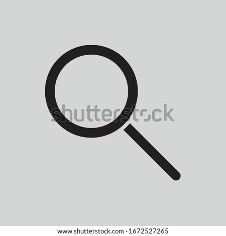 search vector icon, magnifier icon