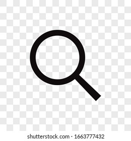 Search vector icon, magnifier glass symbol in modern design style for web site and mobile app