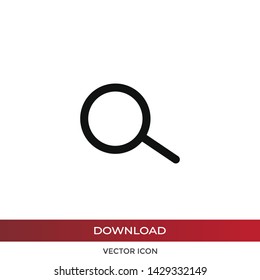 Search vector icon in modern design style for web site and mobile app