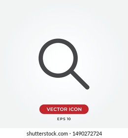 Search vector icon in modern design style for web site and mobile app