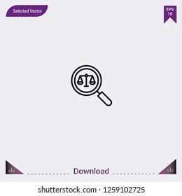 Search vector icon. Modern, simple, isolated, flat best quality icon for web site designs or mobile apps. Vector illustration eps10.
