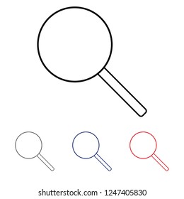 search vector icon in multi color,