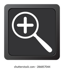 Search - vector icon on a grey button