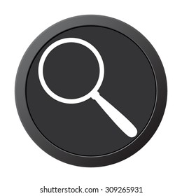 Search - vector icon, on a grey button