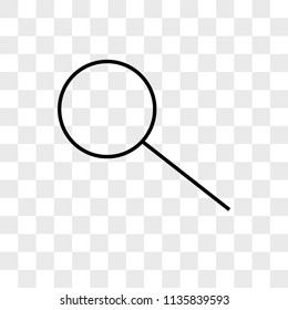 Search vector icon on transparent background, Search icon