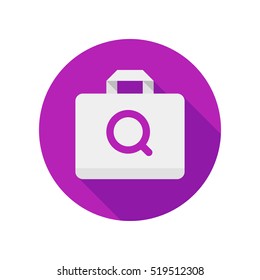Search. Vector icon. Purple
