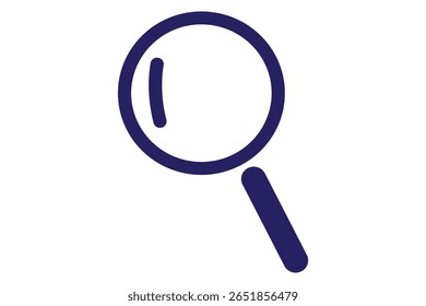 Search Vector Icon Set - Magnifying Glass, Explore, and Zoom Symbols