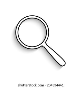 Search  - vector icon with shadow