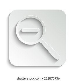  search - vector icon with shadow on a grey button
