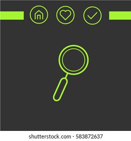search  vector icon. simple icon for web.logo design