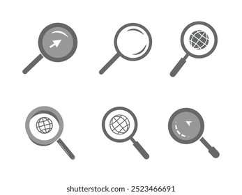 Search vector icon stock collection