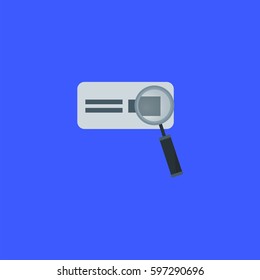 Search Vector Icon, The symbol of web search site and loupe. Simple, modern flat vector illustration for mobile app, website or desktop app   