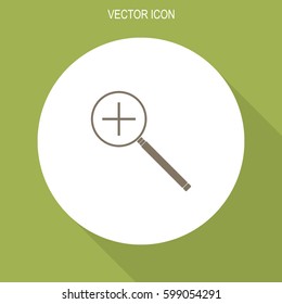 Search vector icon: zoom.