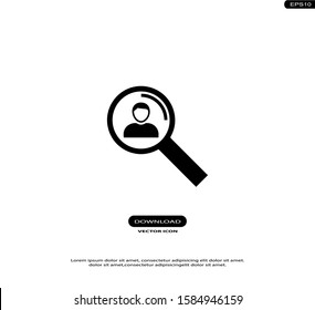 Search Vector Icons in trendy flat style isolated on white background.eps10