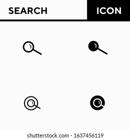 search Vector illustration of icons