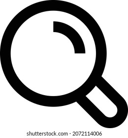 search vector illustration isolated on a transparent background. storke vector icons for concept or web graphics.
