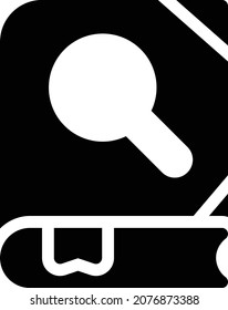 search vector illustration isolated on a transparent background . glyph vector icons for concept or web graphics.