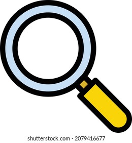 ilustración de vector de búsqueda aislada en un fondo transparente. iconos vectoriales de trazo para el concepto o gráficos web.