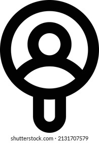 ilustración de vector de búsqueda aislada en un fondo transparente. iconos vectoriales de trazo para el concepto o gráficos web.