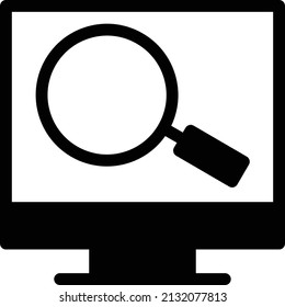 search vector illustration isolated on a transparent background. glyph vector icons for concept or web graphics.