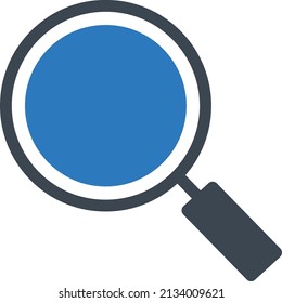 search vector illustration isolated on a transparent background. glyph vector icons for concept or web graphics.